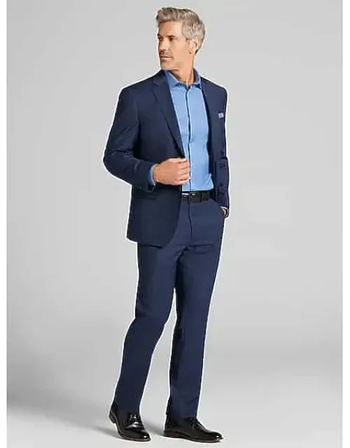 Big & Tall Modern Fit Mini Check Suit