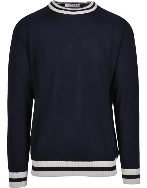 Raglan Sleeve Crew Neck Sweater