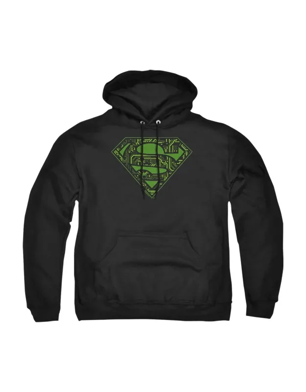 Superman Circuits Shield Hoodie