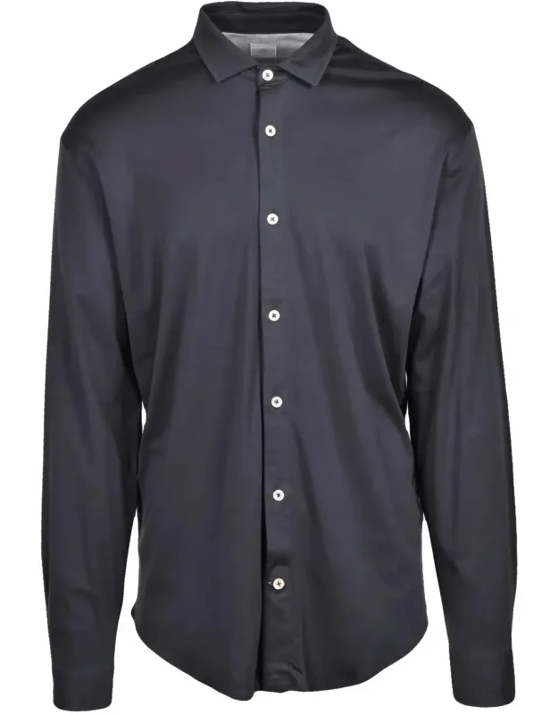 Refined Dandy Shirt With Classic Collar And Minimalist Design