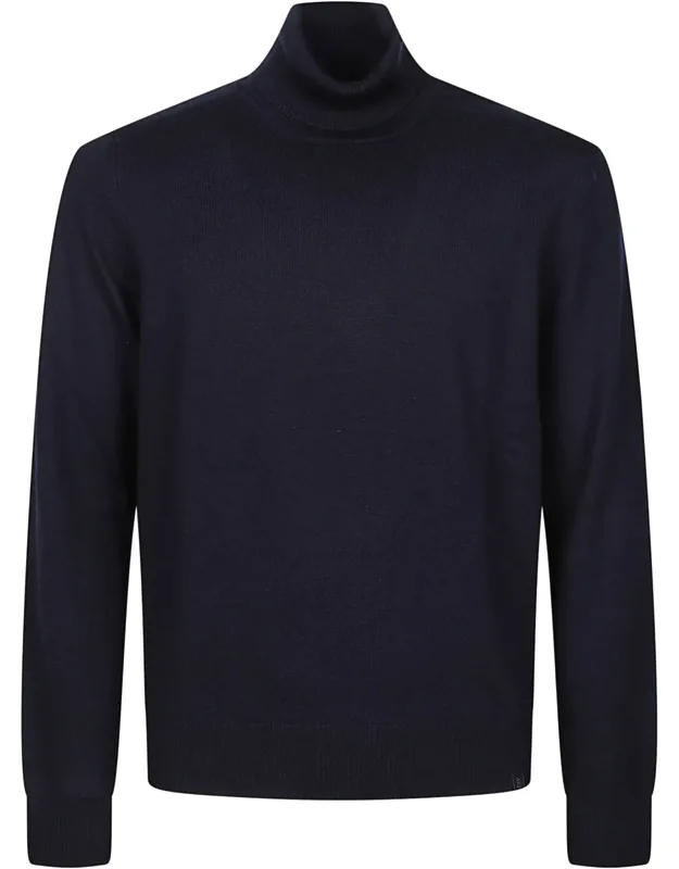 Fitted Fine-knit Virgin Wool Turtleneck Sweater