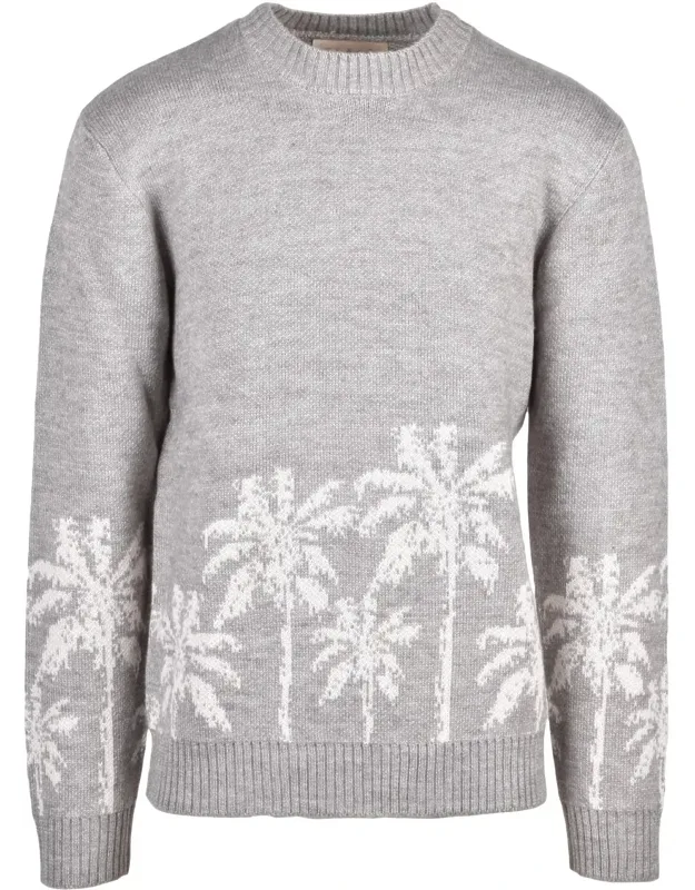 Acrylic-blend Crewneck Sweater