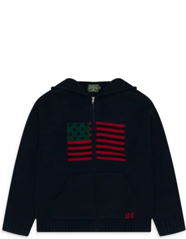 Flag Zip Sweater