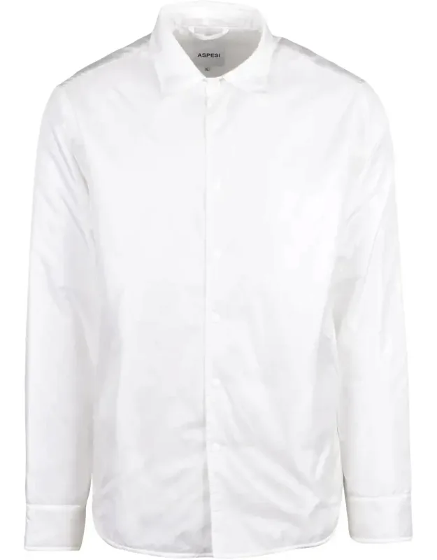 Padded Snap Button Polyamide Shirt