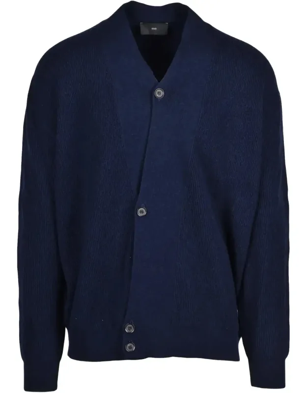 Wool-cashmere Asymmetrical Cardigan
