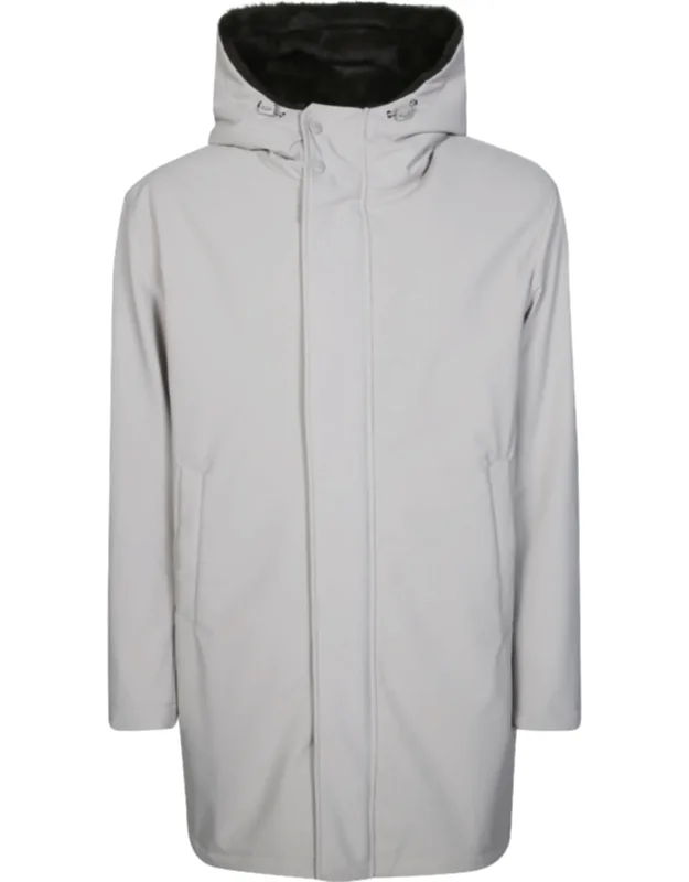 Minimalist Plush-lined Hooded Parka