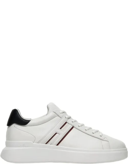Leather Embossed Accent Sneakers