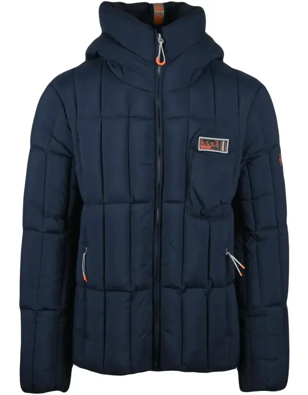 Padded Down Jacket With Functional Pockets