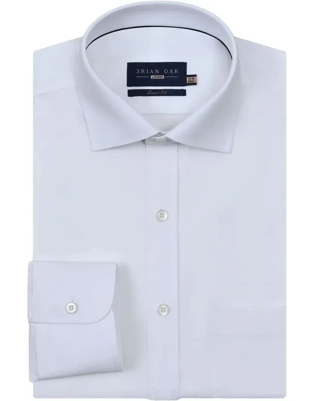 Self Textured Smart Shirt