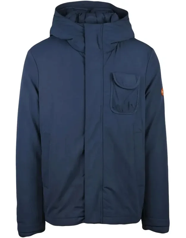 Structured Jacket With Zip And Snap Button Closure