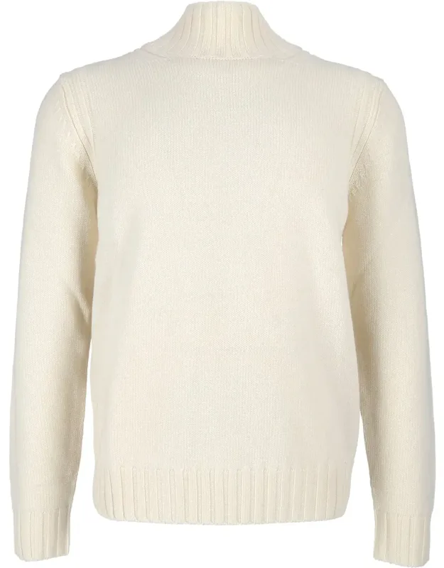 Ribbed Wool Turtleneck Sweater