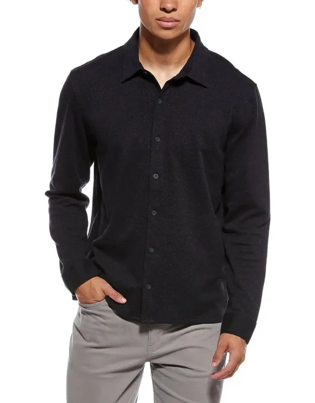 Herringbone Button Front Shirt