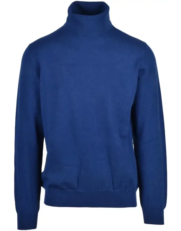 Cashmere Turtleneck Sweater With High Neck Design