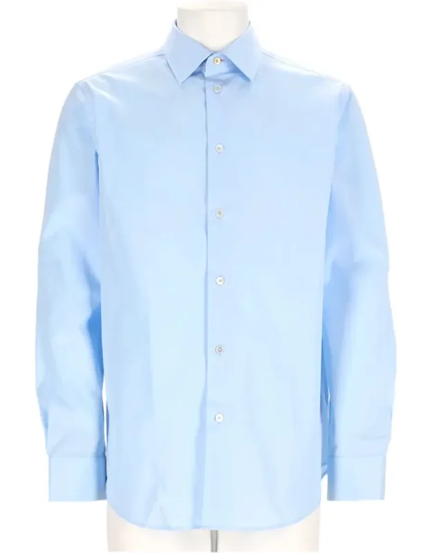 Tailored Long-sleeve Cotton Shirt