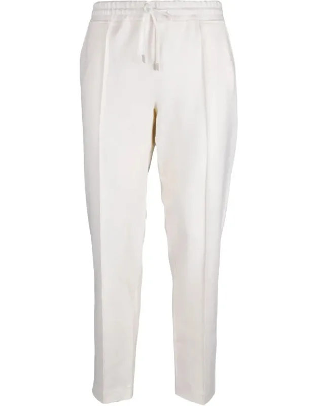 Tailored Wool Trousers With Adjustable Waistband And Streamlined Silhouette