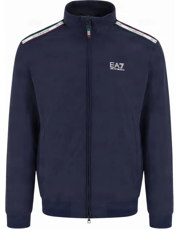 Polyamide Double-zip Stand Collar Sweatshirt