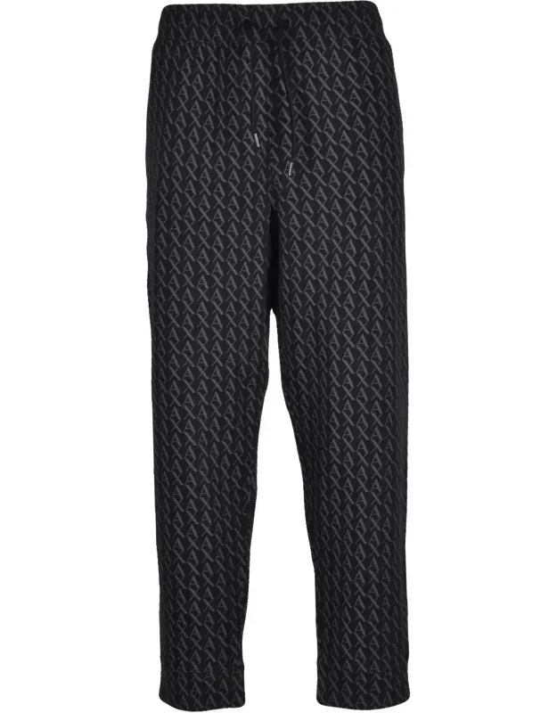 Relaxed-fit Track Pants With Geometric Texture