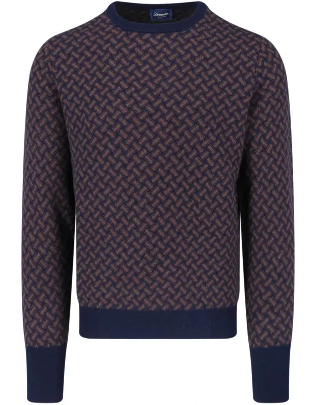 All-over Pattern Cashmere Sweater