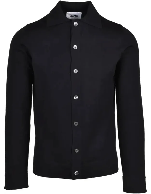 Button-down Extrafine Merino Wool Shirt