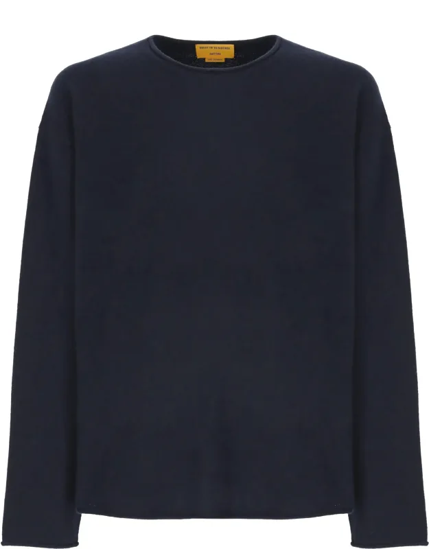 Minimalist Hemless Edges Cashmere Sweater