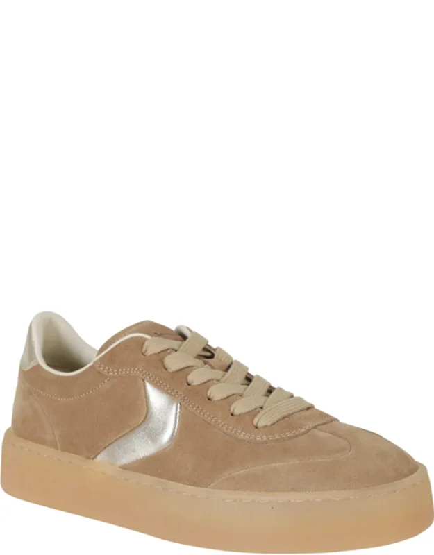 Metallic Goat Skin Suede Low-top Sneakers