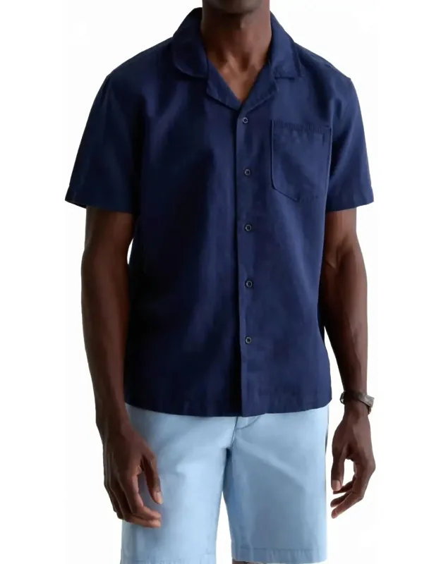 Relaxed Linen Camp Shirt