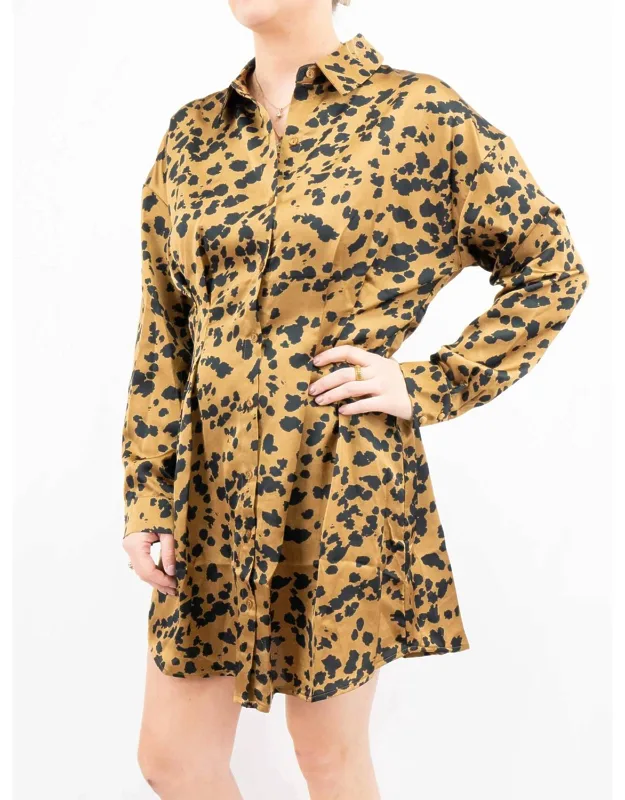 Cheetah Work Dress