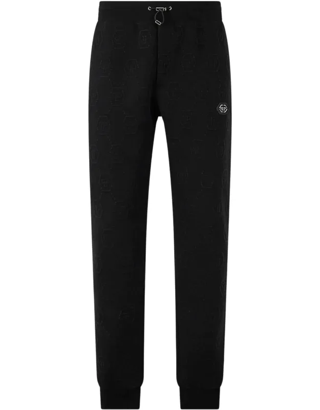 Jogging Pants With Elasticated Waistband And Logo Patch