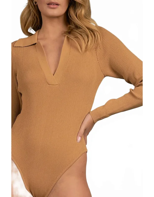 V-neck Sweater Bodysuit