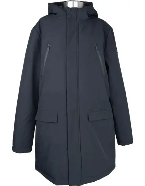 Solid Casual Jacket With Concealed Zip And Functional Pockets