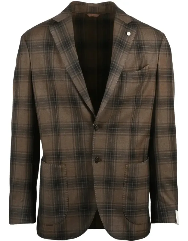 Classic Plaid Wool Jacket