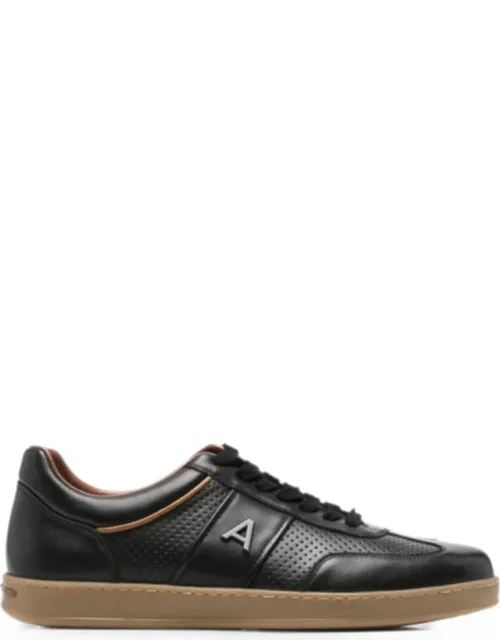 Perforated Detailing Suede Sneakers