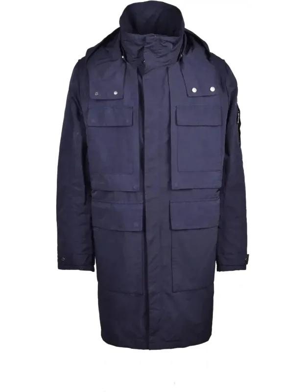 Garment Dyed Parkas With Vintage Finish And Secure Fastenings