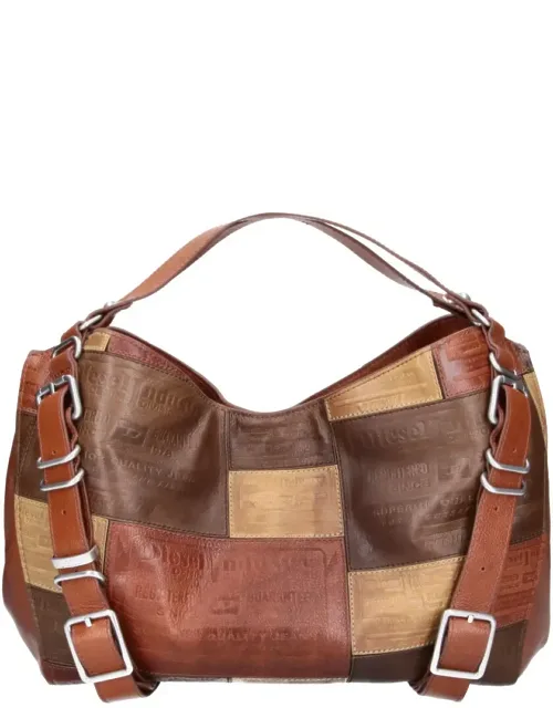 Patchwork Leather Tote Bag