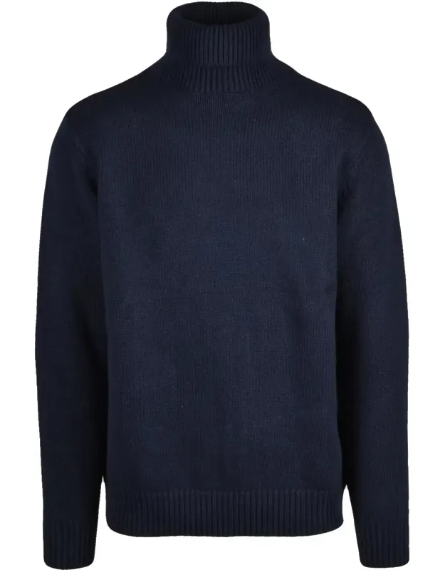 Ribbed Knit Turtleneck Sweater