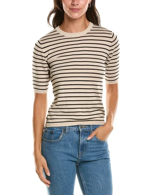 Striped Knit T-shirt