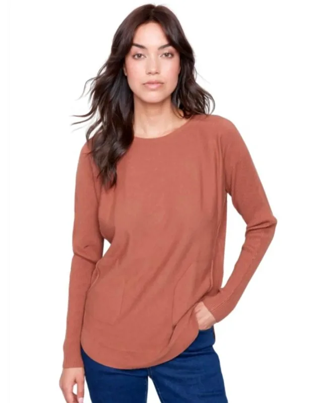 Plushy Knit Crew Neck Sweater