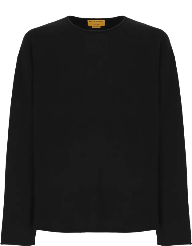 Soft Hemless Edges Cashmere Sweater