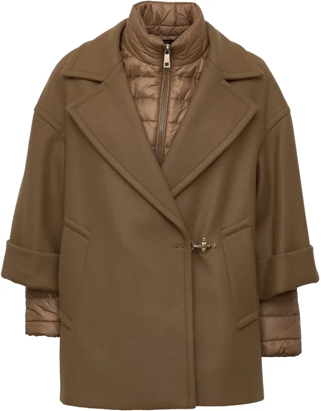 Quilted Detachable Cape