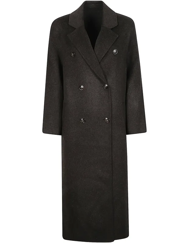 Irvin Double-breasted Wool-cashmere Long Coat