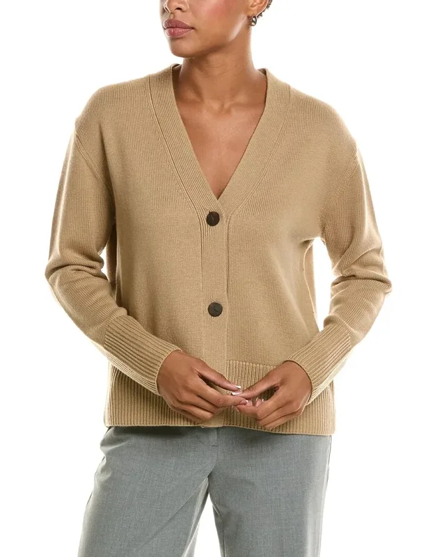 Shrunken Weekend Wool-blend Cardigan