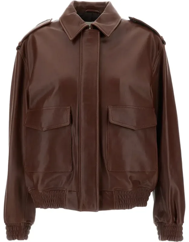 Astra Vegetal Leather Boxy Jacket