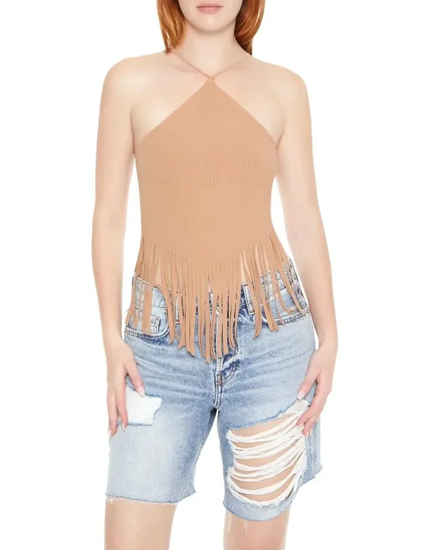 Fringe Cropped Camisole