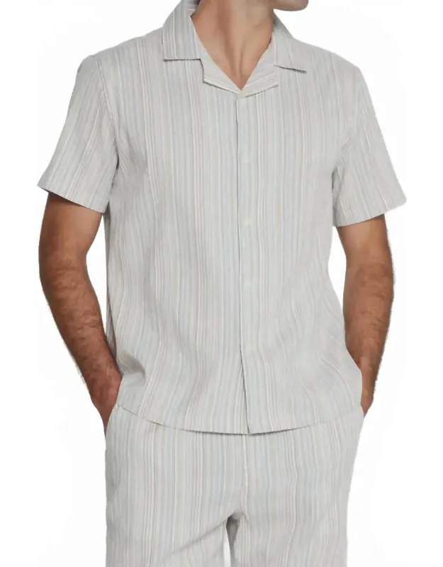 The Verve Striped Camp Shirt