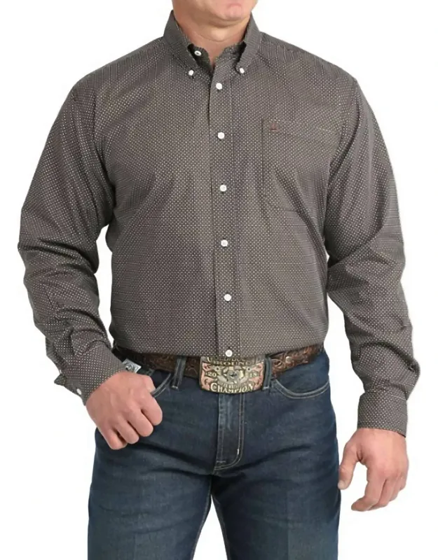 Classic Print Button Down Shirt