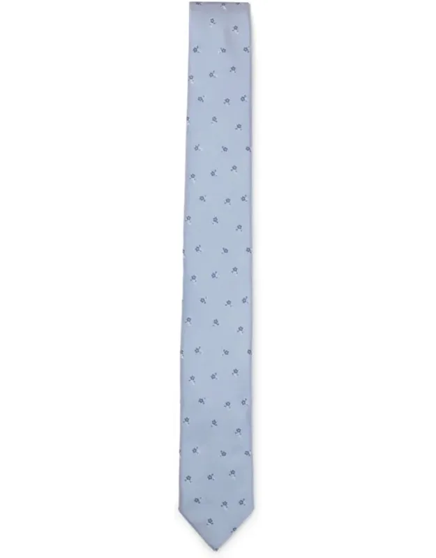 Silk-blend Tie With Jacquard Pattern