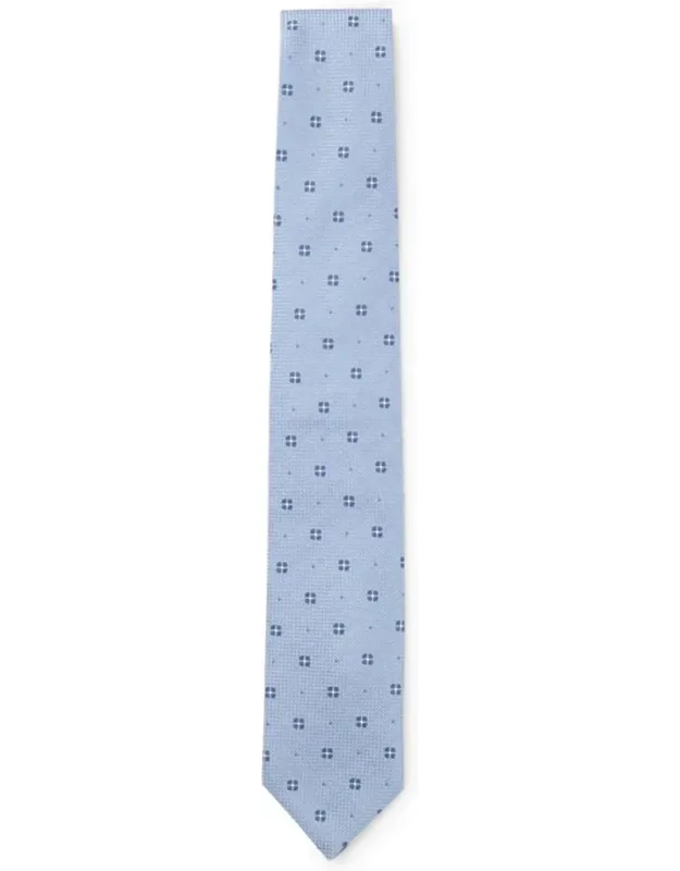 Jacquard-pattern Tie In Silk