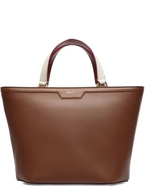 Structured Leather Tote Bag