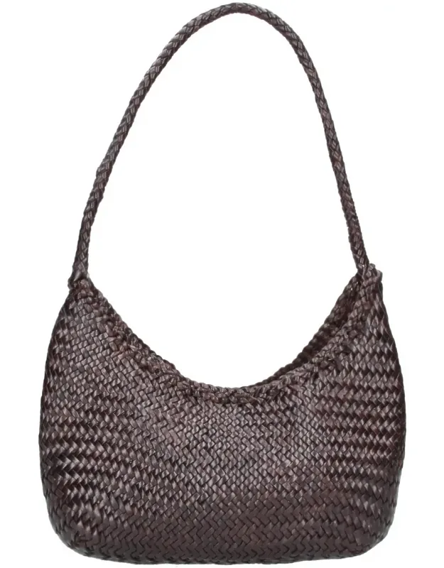 Woven Leather Shoulder Bag