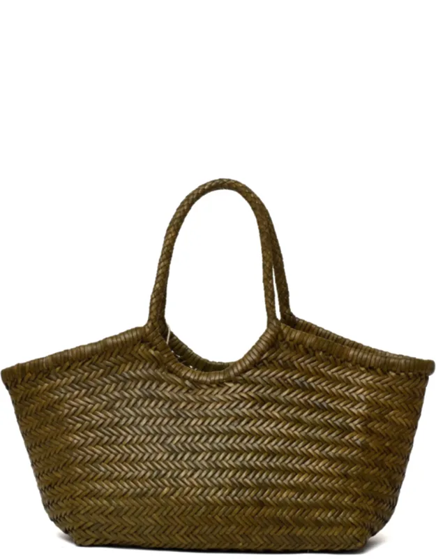 Nantucket Big Handwoven Buffalo Leather Tote Bag